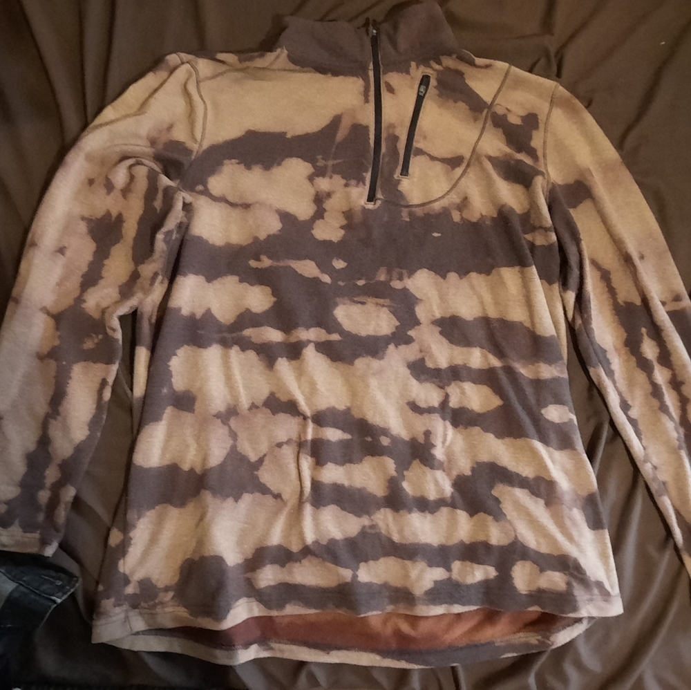 Tiedye acidwash camo Swiss tech jacket